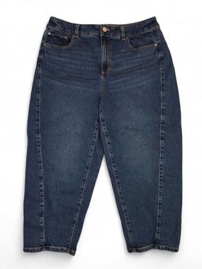 Talbots Relaxed Barrel Jeans Mid-Wash Blue Size 14 Petite